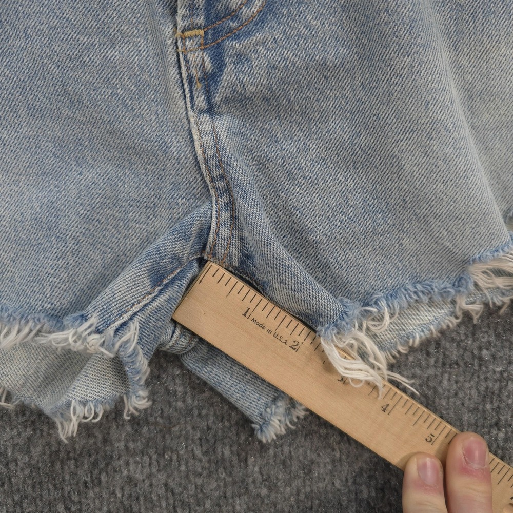 Citizens Of Humanity Shorts Womens 29 Blue Annabelle Cut-Off Raw Hem Distressed - Picture 11 of 13